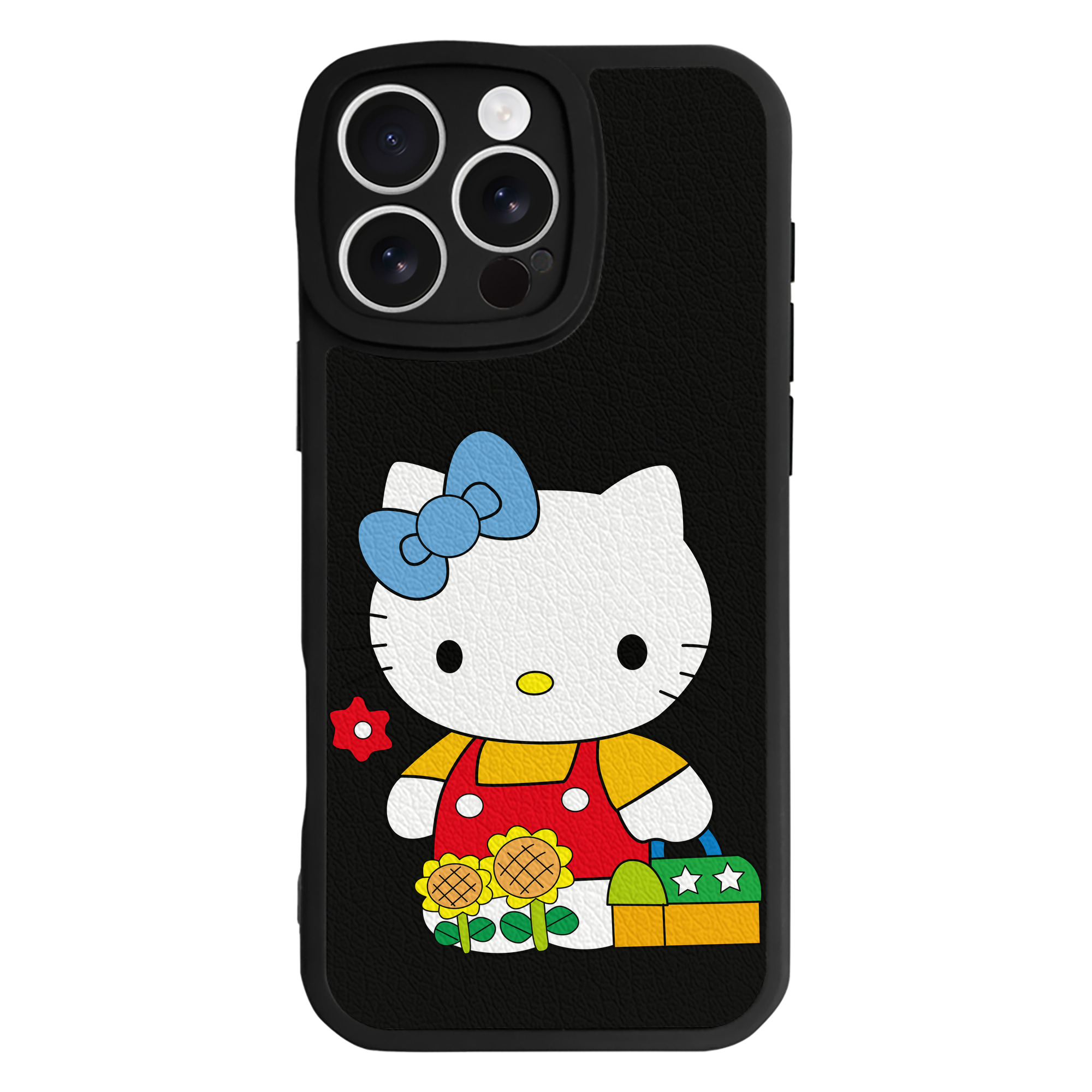 （画像用） Hello Kitty ハローキティ 【iPhone 16シリーズ対応】シリコンスマホケース（レザー調） 材質：シリコン